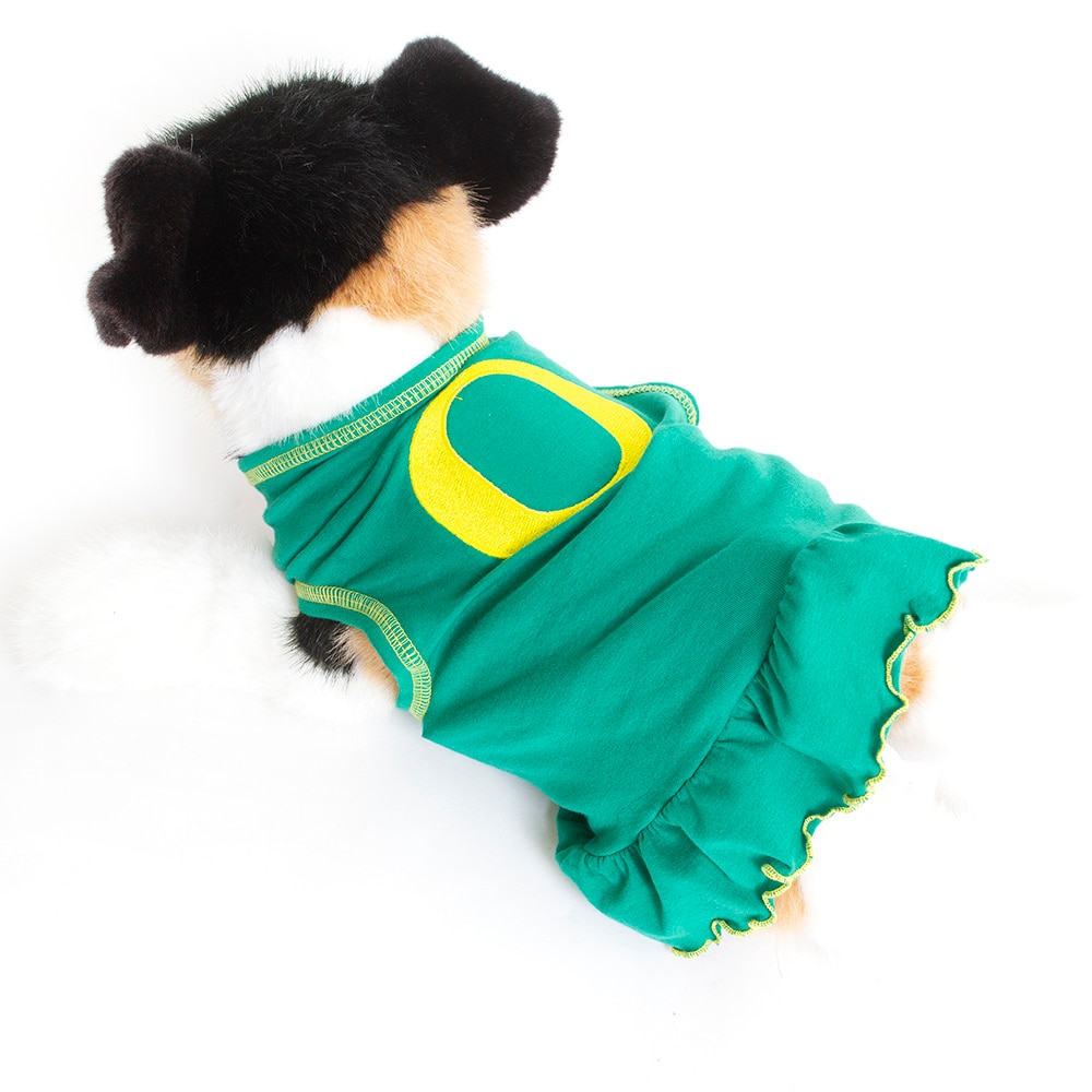 Green dog dress hot sale